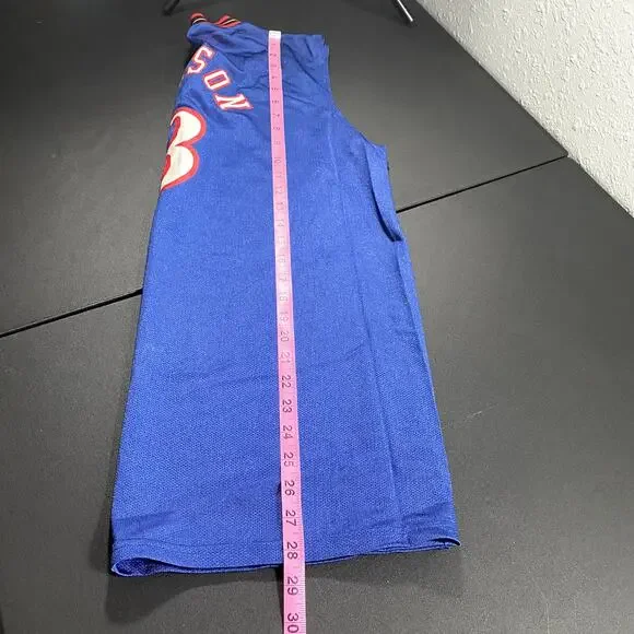 Champion XL Authentic Athletic Apparel Blue Red Jersey Iverson 3 Sixers NBA - Picture 6 of 7